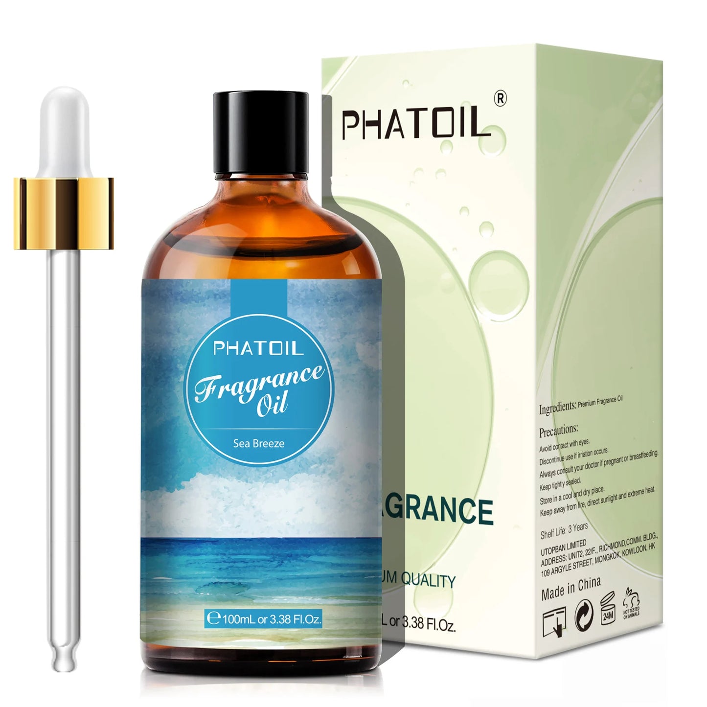 PHATOIL 100ml  White Musk Fragrance Essential Oil  Fresh Linen Honeysuckle Peach Orange Blossom for Aroma Candle Soap Making