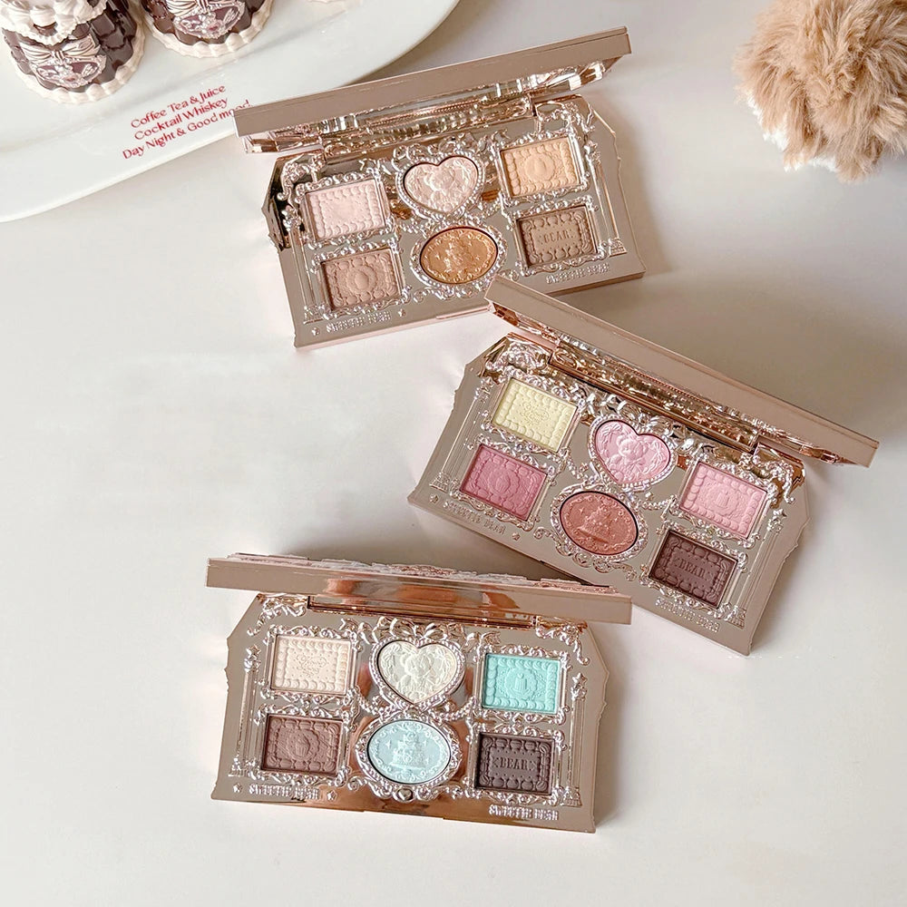 Flower Knows 2026 Bunny Garden Makeup Palette – Cute Rabbit Eyeshadow, Blush & Highlight All-in-One