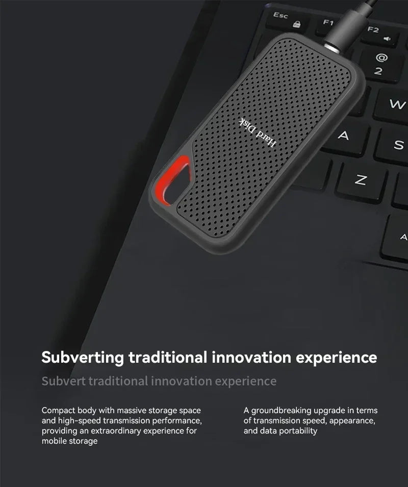 Portable SSD 1TB Original High Speed Hard Disk 4TB External Hard Drive 256TB USB3.1 Solid State Disk for Laptop/Phone/MAC/PC