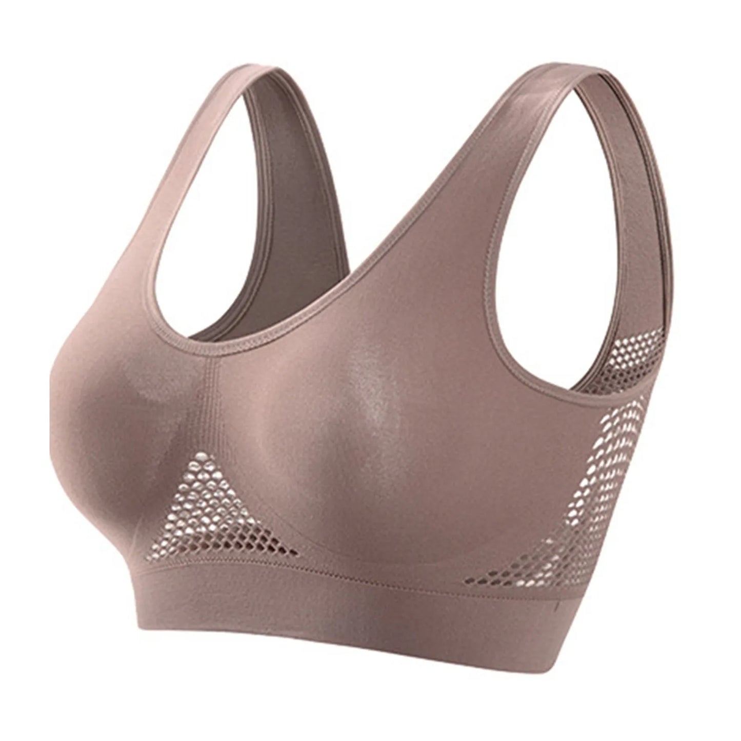 Shockproof Sports Bra – Open-Back Seamless Yoga Workout Vest