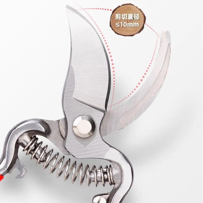 Garden Pruning Shears — High Carbon Steel Bypass Secateurs