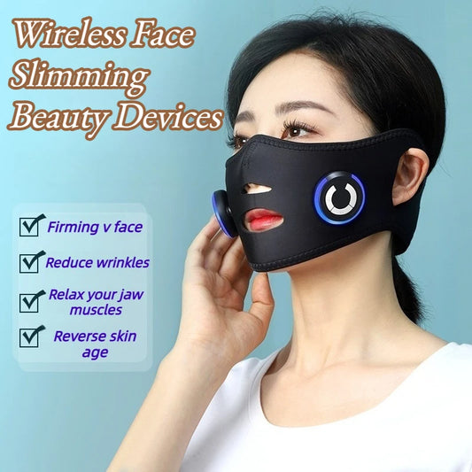 Portable Wireless Face Slimming Beauty Devices Facial Lifts Fades Wrinkles Device Eliminates Double Chin Beauty Instruments