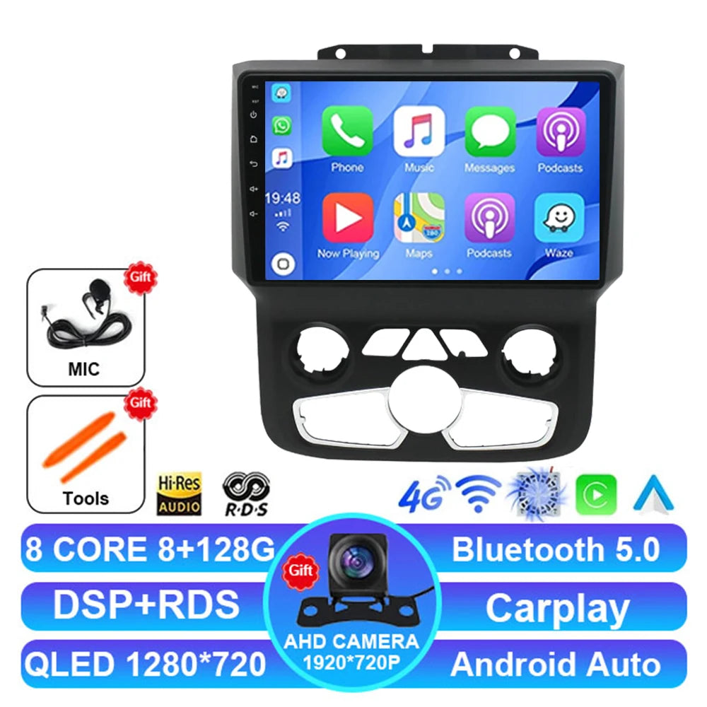 Android 15 Car Radio for Dodge RAM 1500/2500 2013-2019 - CarPlay & 4G LTE