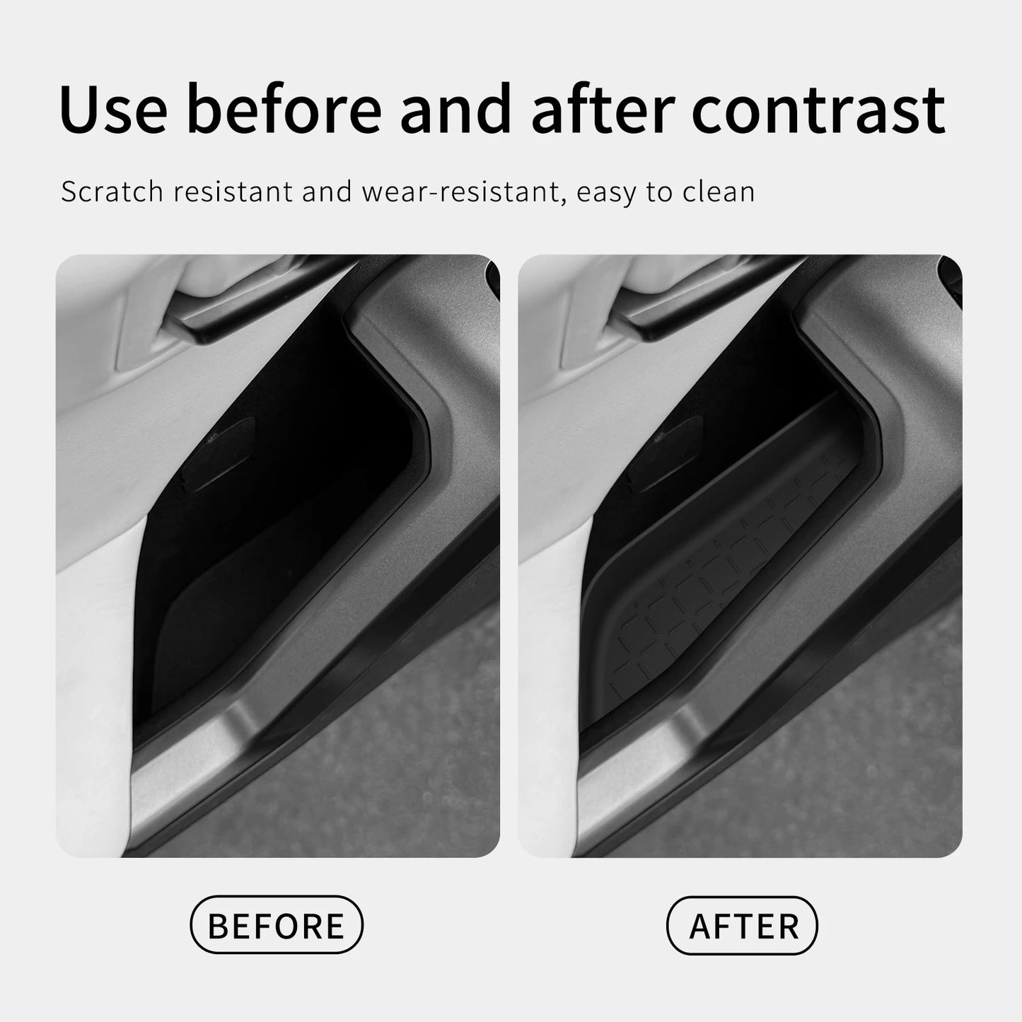 LUCKEASY for Toyota RAV4 2026 Car Door Handle Storage Box Car Interior Accessories Front Rear Door Storage Organizer Tray