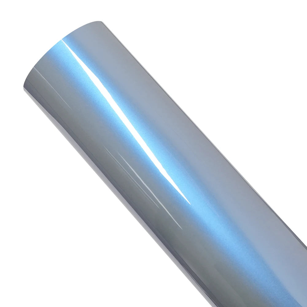Magic Pearl Gray & Blue Car Sticker Wrap Vinyl Film Color Change PET Bubble Free Wrapping Decals Car Sticker Interior Exterior