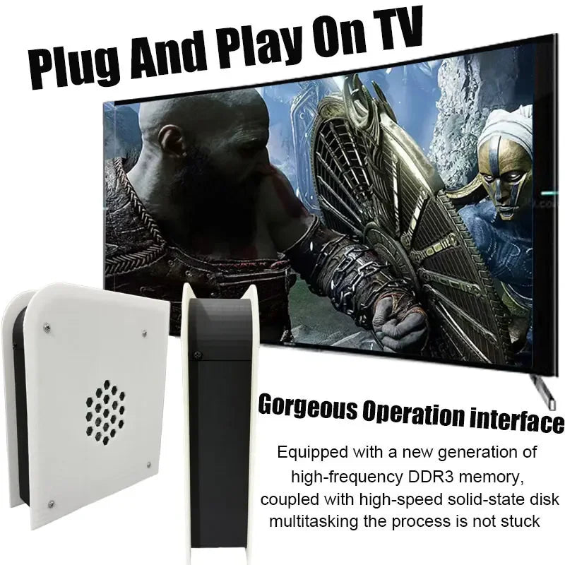 M15 Dual-System Game Console — Windows 11 + Batocera, 4GB RAM, i3 CPU, Plug-and-Play TV