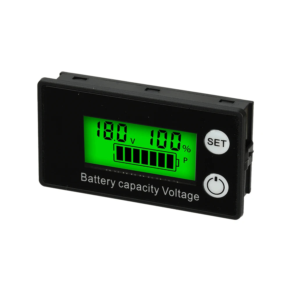 Battery Meter Indicator Voltage Meter 6133A DC8-100V with Alarm Lithium Ion Battery Capacity Monitor 12V 36V 48V 60V 72V 84V