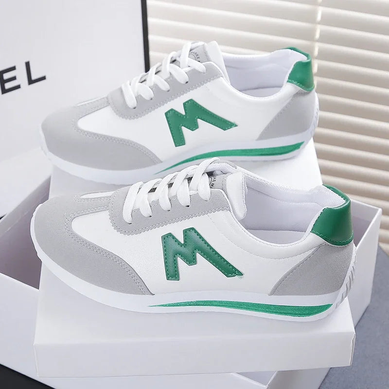 Cross-Lace Designer Sneakers for Women — Breathable Lightweight Casual Trainers