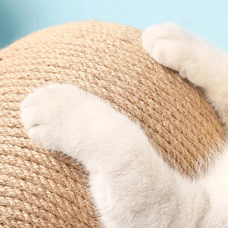 Cat Scratching Ball Toy Kitten Sisal Rope Ball Board Grinding Paws Toys Cats Scratcher Wear-resistant Pet Furniture Supplies