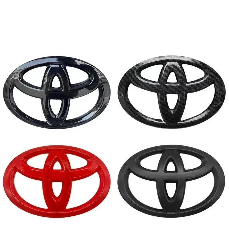 1PCS ABS Toyota Logo Car Emblem Steering Wheel Sticker For Toyota Hilux Prius Avensis Auris Verso Corolla Camry Auto Accessories