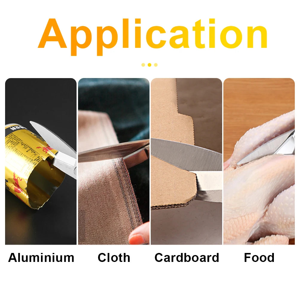 BESTIR Multifunction Scissor Industrial Zinc Alloy Professional Kitchen Scissors Sewing Tailor Scissor Food Cloth Cutting Tool