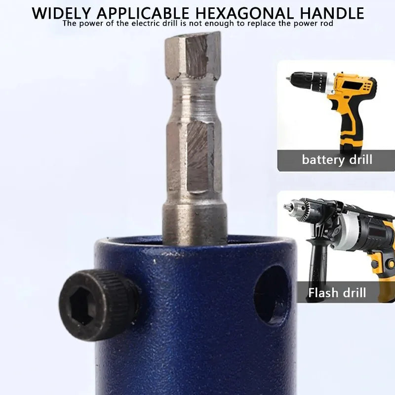 Broken Pipe Thread Extractor 4/6/1 Inch Universal Manual Electric Water Pipe Extractor for Drill Plumbers Shower Remover Tool