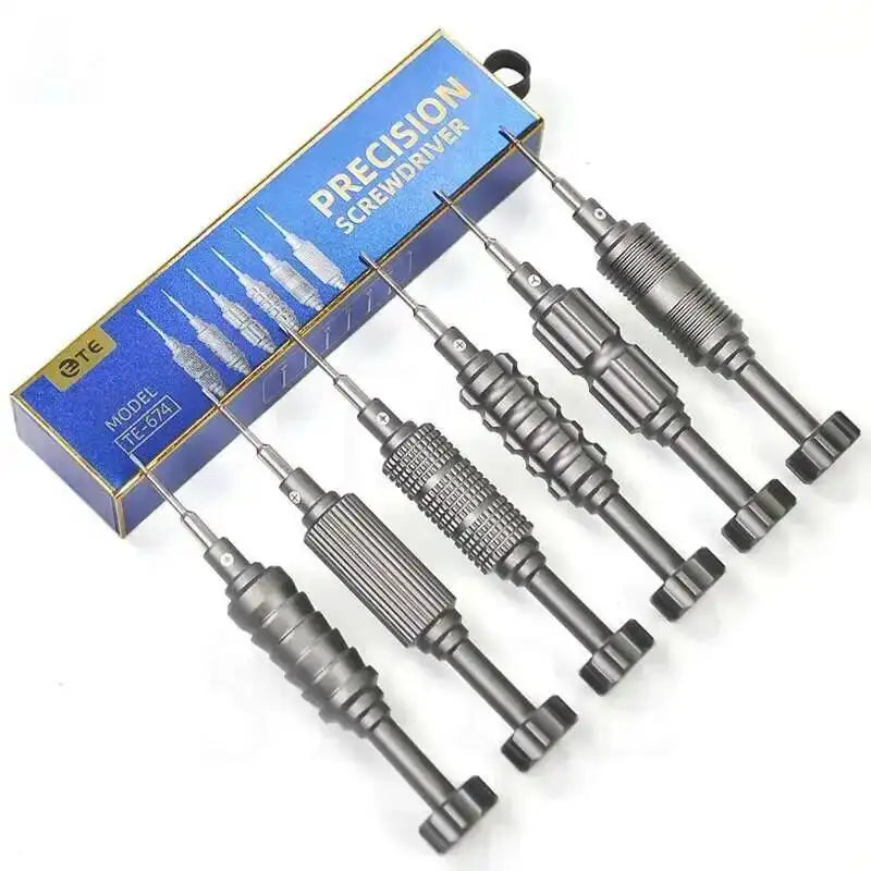 TE674 High Hardness Precision Screwdriver 0.6 0.8 1.2 1.5 T2 2.5 Plum Blossom Cross For iPhone Bottom Internal Disassembly Tools