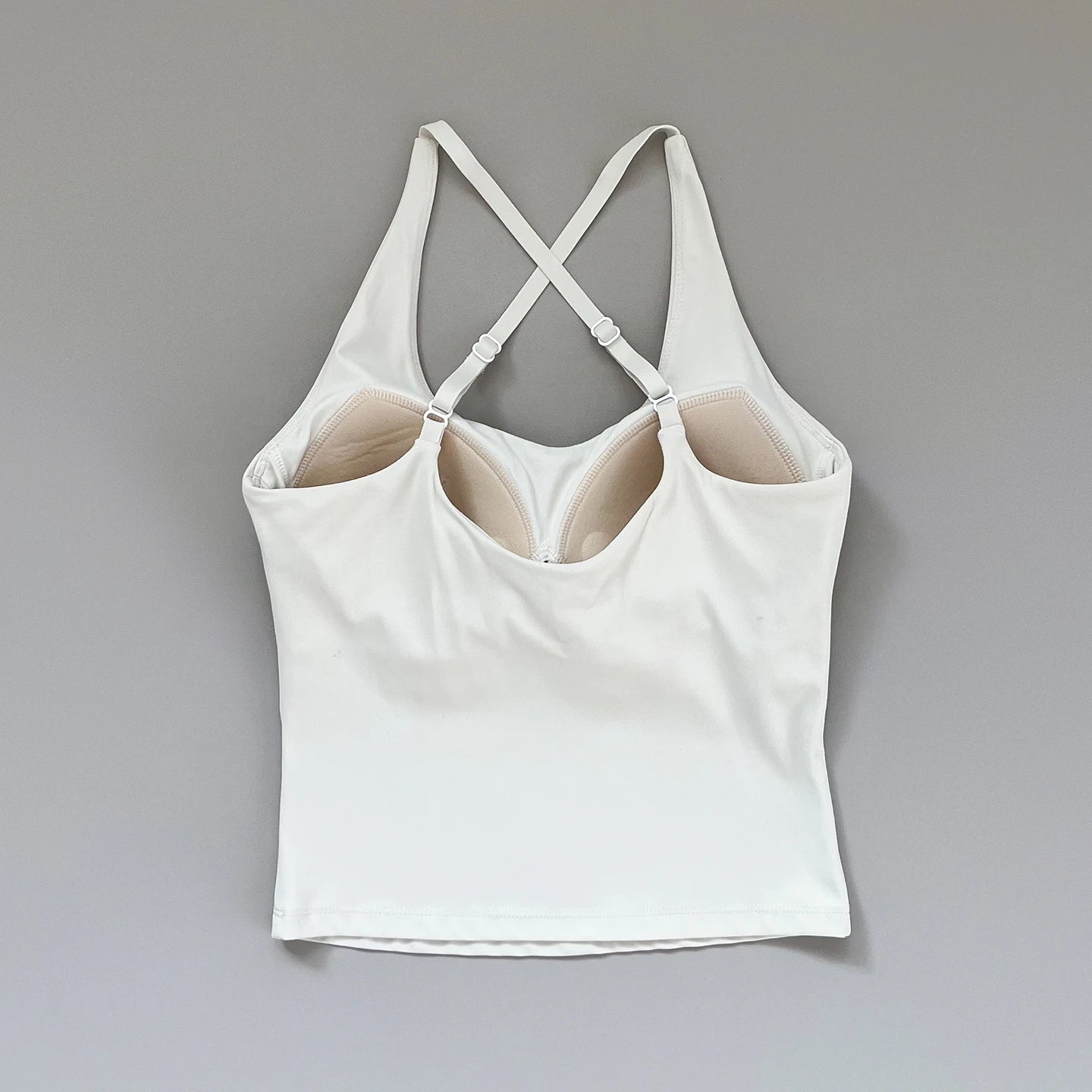 Women's Strappy Sports Bra — Beautiful-Back Padded Yoga Fitness Vest