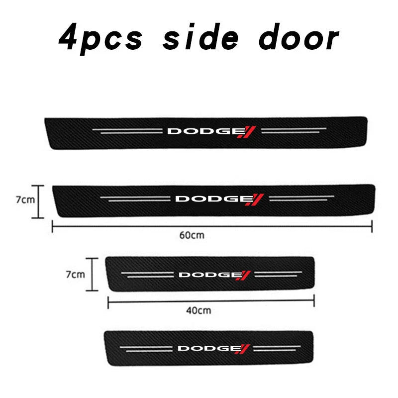 Carbon Fiber Trunk/Bumper Protector Sticker - Dodge RAM, Charger, Challenger