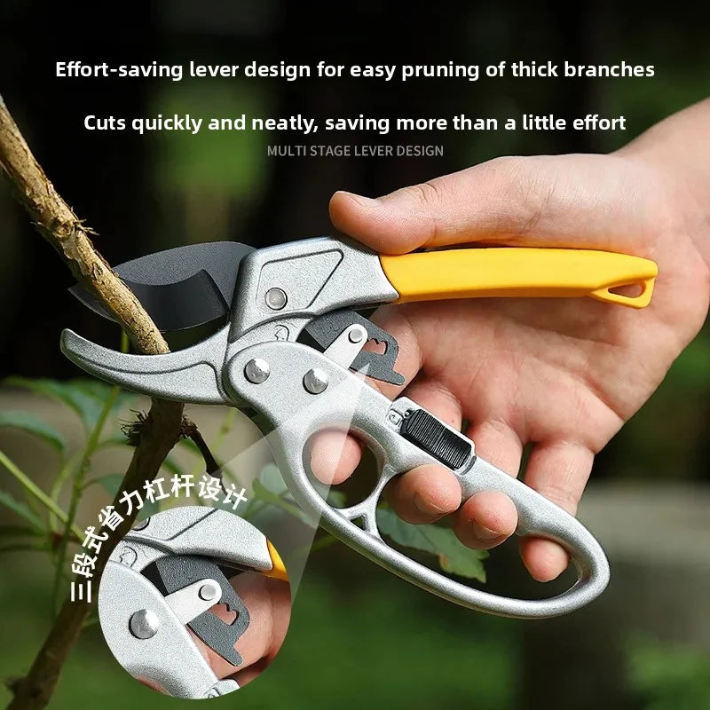 SK5 stainless steel rust resistant coarse pruning shears, pruning shears with pulleys, pruning shears for fruit trees, horticult