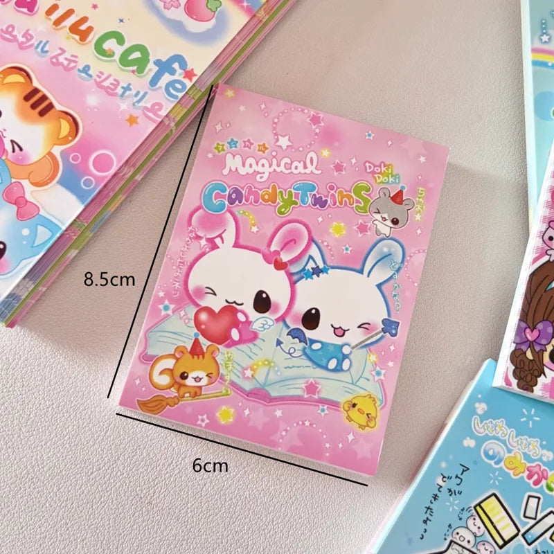 Japanese Retro Cute Showa Style Memo Pads Non Adhesive Journaling Decorative Paper 70 Sheets Each