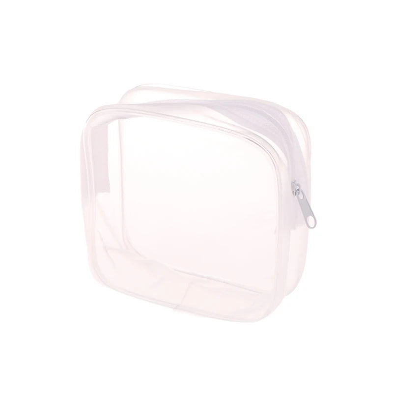 1Pc Clear Makeup Bag Fashion Transparent Travel Portable Mini Wash Storage Bags Women Zipper Organizer Cosmetic Bag
