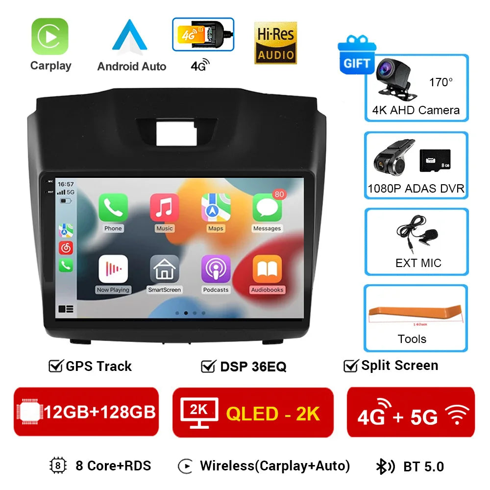 Android 16 Car DVD Player For Chevrolet Holden S10 TRAILBLAZER COLORADO ISUZU DMAX GPS Radio Audio Multimedia Stereo carplay