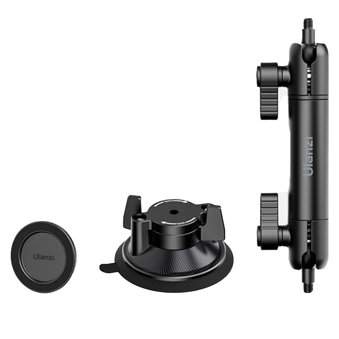 Original Ulanzi ZJ06 Phone Holder Suction Cup Telescopic Bracket Magnetic Fixation Vehicle Mounted Photography Stand Magsafe