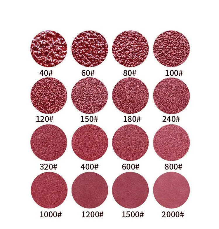 8Hole 125mm Sandpaper Woodworking Metal Grinding Disc Abrasive Polishing Tool 40/1000/2026 Grit Sanding Discs Dremel Accessories