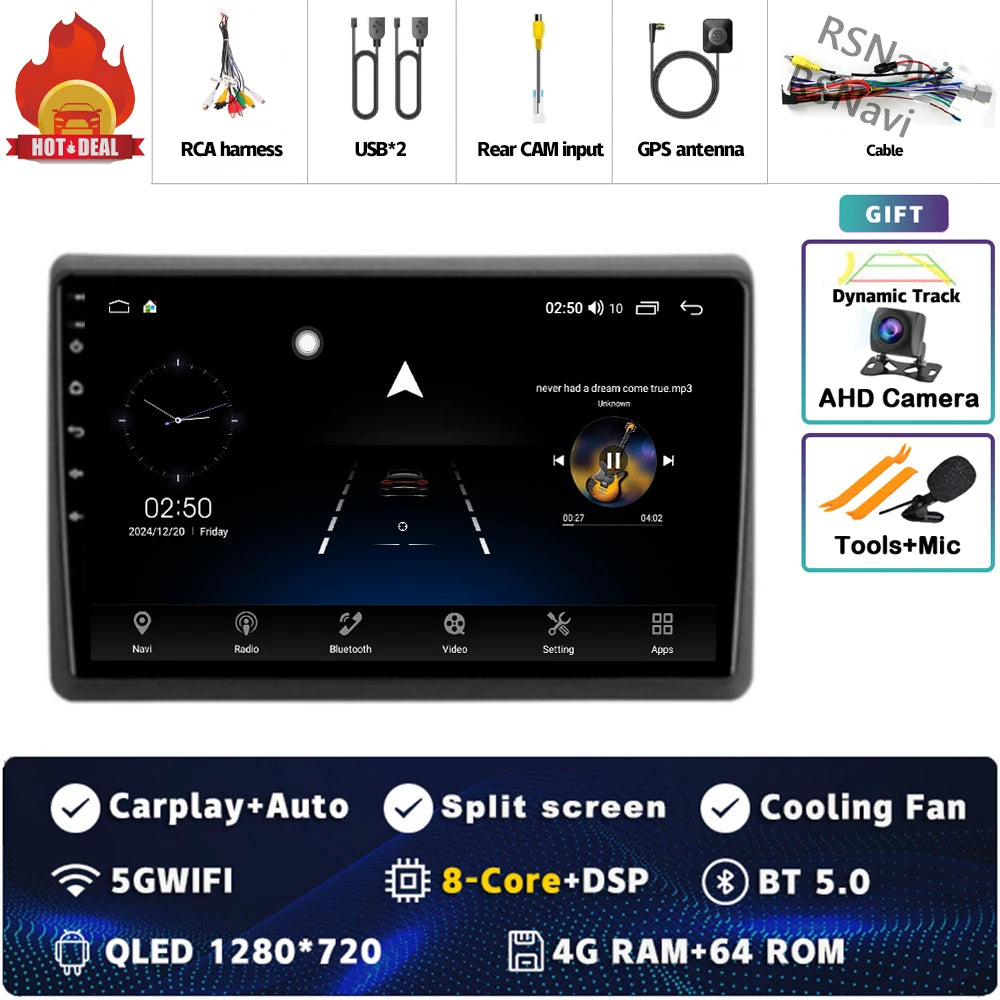Android Car Stereo for Renault Master (2019–2022) — Wireless CarPlay, Android Auto, GPS, 360° Camera Ready