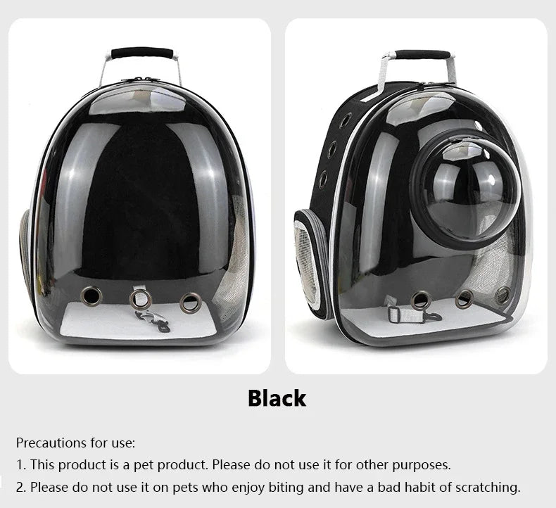 Portable Cat Pet Carrier Backpack Transparent Capsule Bubble Pet Backpack Small Animal Puppy Kitty Breathable Carrier for Travel