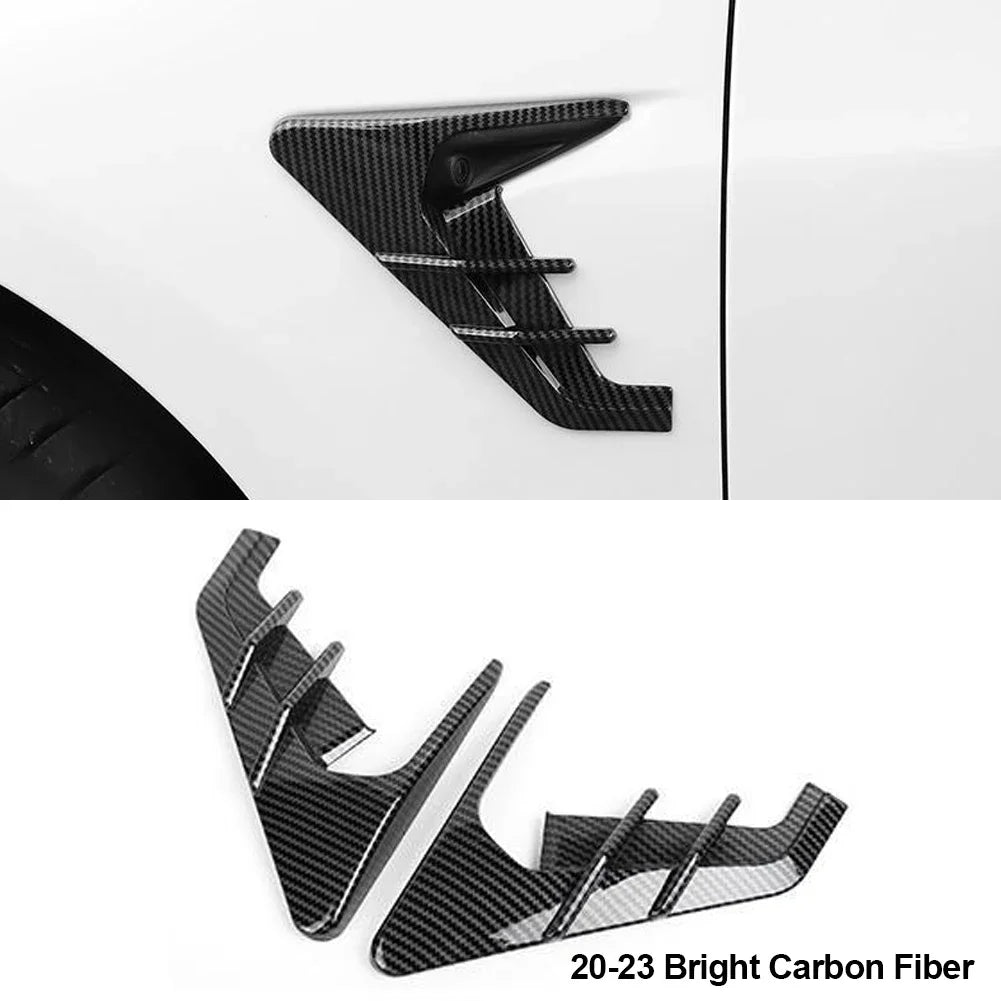 2Pcs Car Side Camera Protection Covers Kit Decoration Sticker Car Modification Accessories for Tesla Model 3 Moel Y 2020-2025