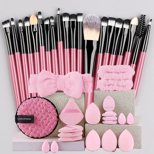 20-Piece Makeup Brush Set – Soft Eye Shadow & Foundation Brushes