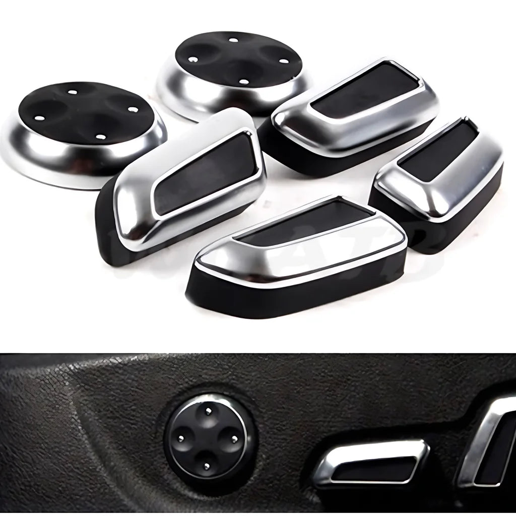6Pcs Car Seat Adjustment Button Switch Cover Knob Trim for Audi A3 A4 A4L B8 A5 A6 A6L C6 C7 A7 Q3 Q5 Q5L Car Accessories