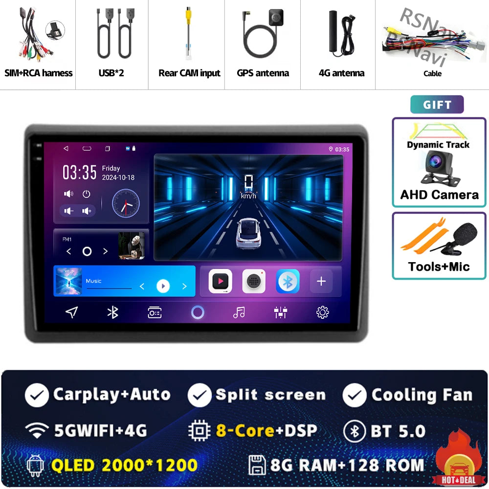 Android Car Stereo for Renault Master (2019–2022) — Wireless CarPlay, Android Auto, GPS, 360° Camera Ready