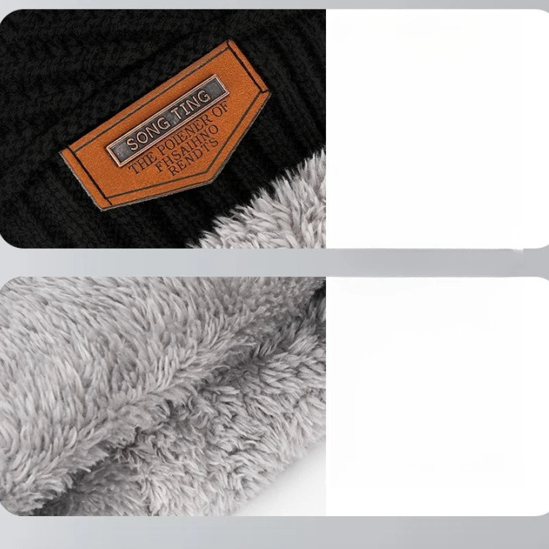 Unisex Knit Skull Cap, Scarf & Touchscreen Gloves - Winter Set - photo 3