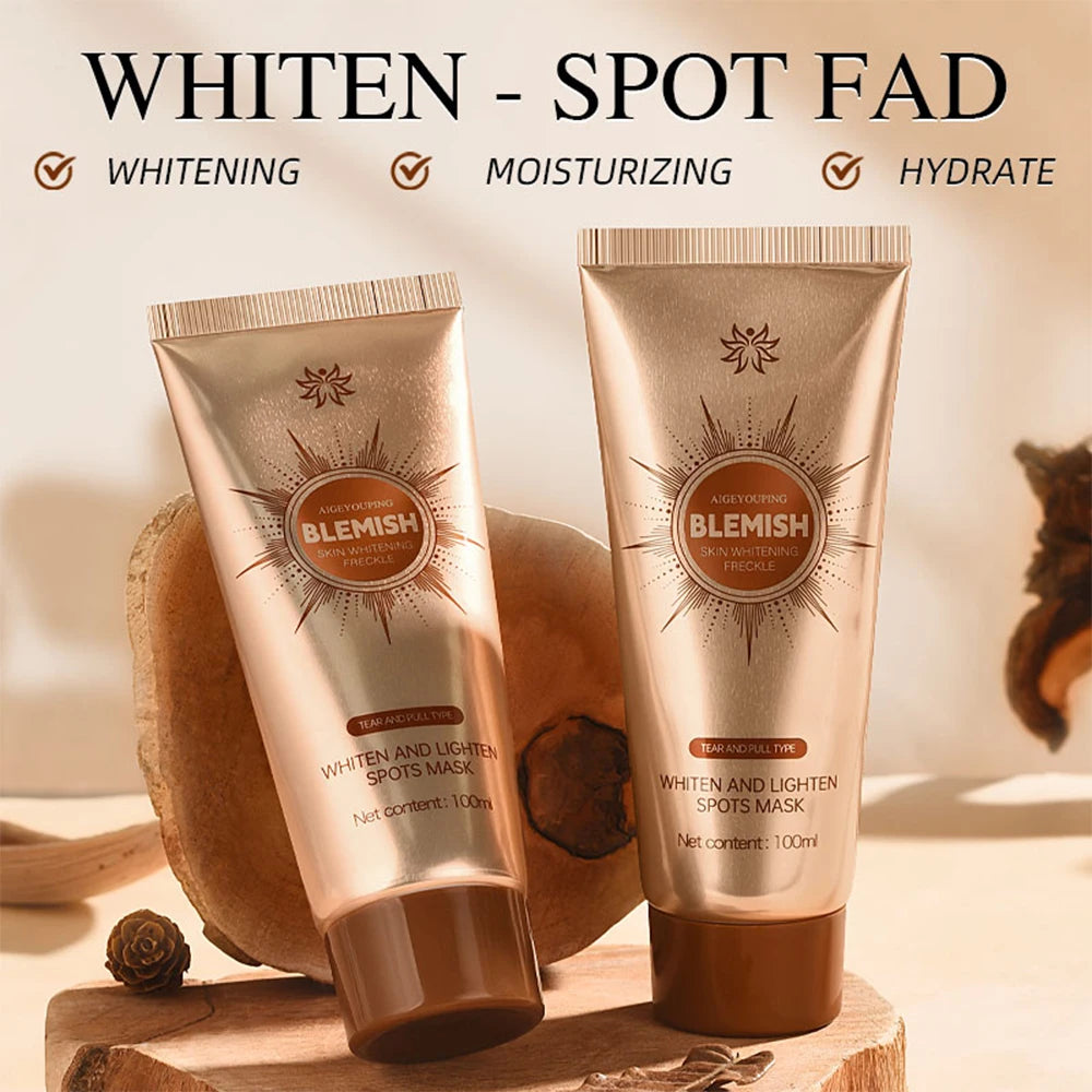 Spots Mask Spots Peel-Off Facial Mask Anti-Blemish Freckle Brightening Mask Deeply Clean Pore Tightening Moisturize Glowing Skin