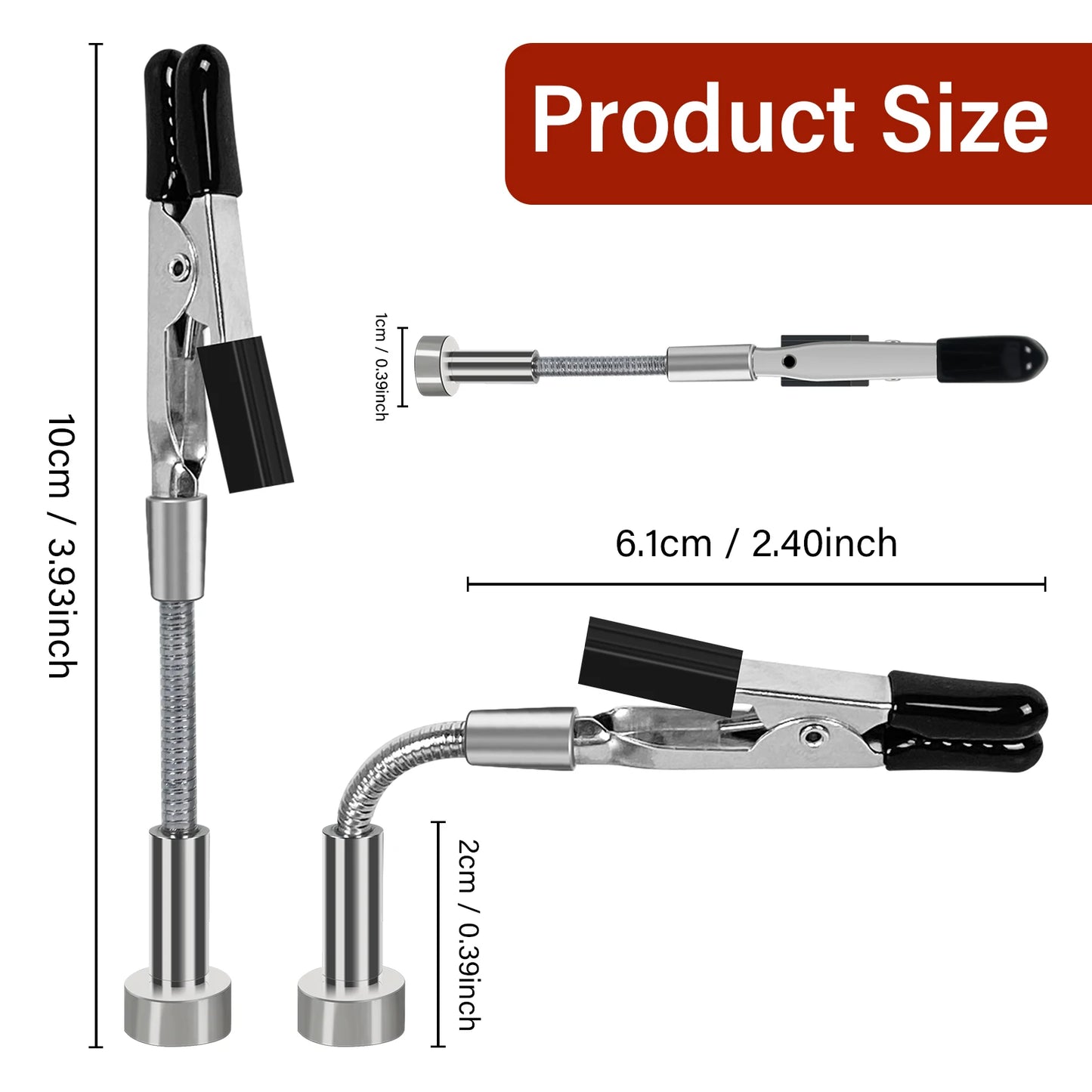 Toolour Magnetic Helping Hands Soldering Tool Press Adjust Distance PCB Clip Solder Wire Holder for Soldering/Electronics Repair