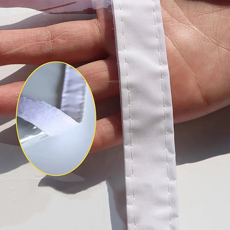 Clear Insulated Window Curtain, Windproof Winter Window Cover