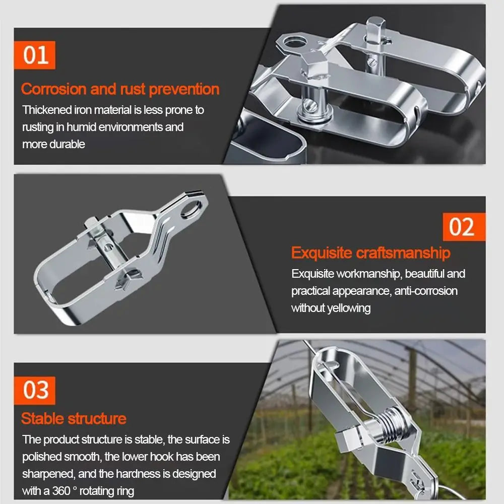 New Heavy Duty Wire Tightener Silver Galvanised Cable Tensioner Wire Buckle Farm
