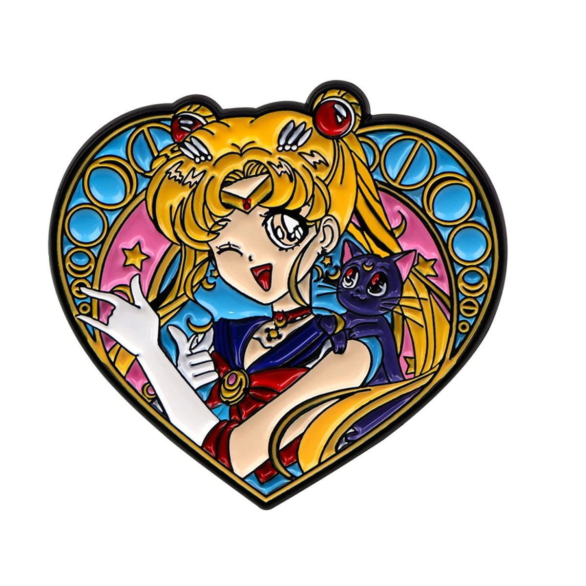 Cartoon Anime Brooches For Women Kawaii Enamel Pin Fashion Metal Badge Jewelry Clothing Backpack Accessories Girls Gift