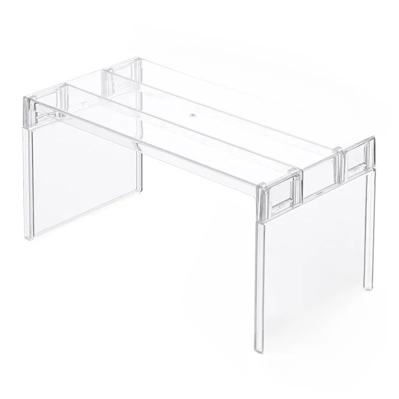 Clear Expandable Cabinet Organizer - Spice and Dish Divider Shelf - photo 8