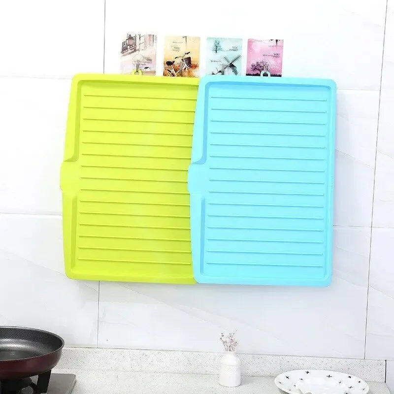 Folding Plastic Dish Drain Tray - Countertop Drying Board - photo 4