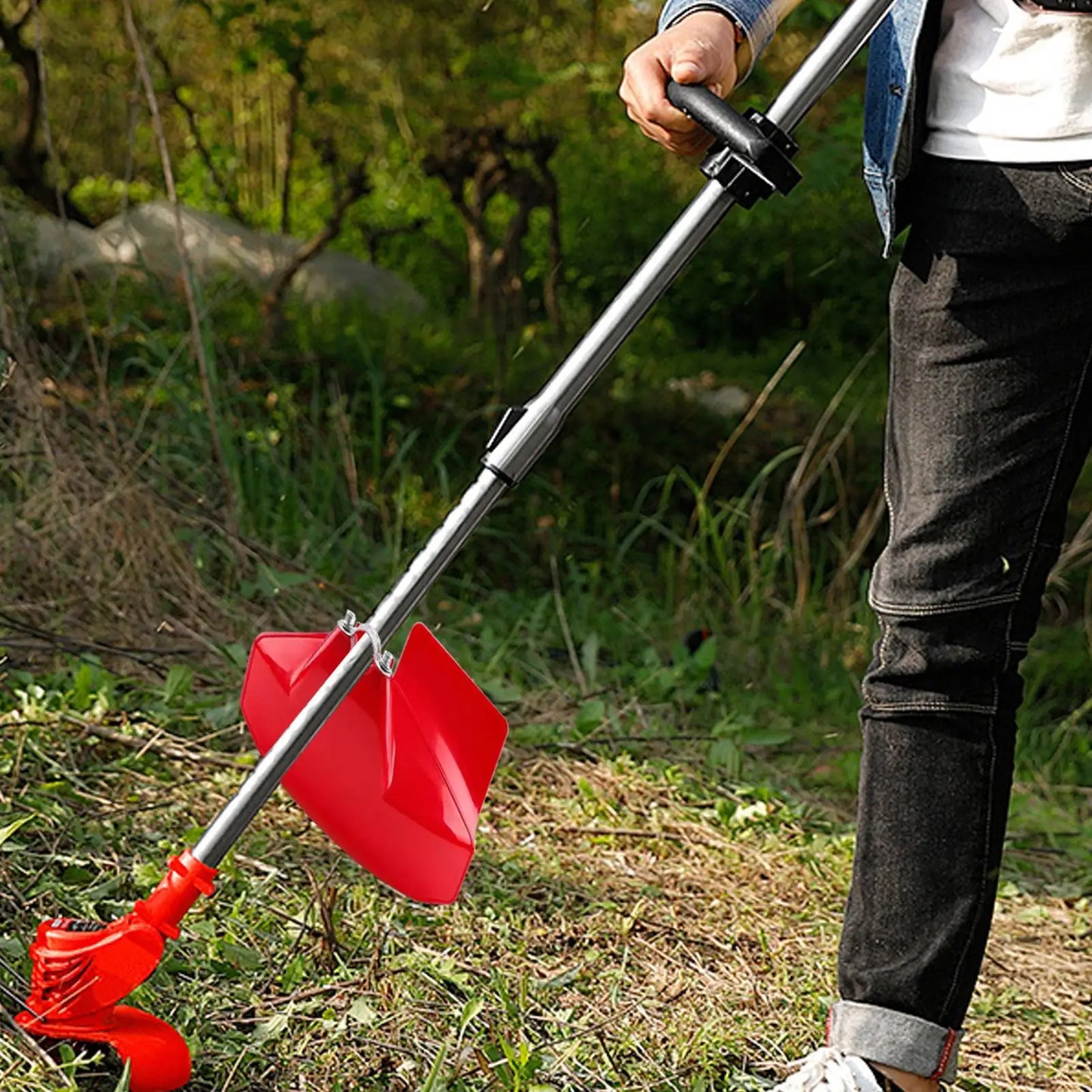 Brush Cutter Guard Block Plastic Weeder Machine Cover Grass Trimmer Shield Garden Tools Lawn Trimmer Protective Cover S/L size