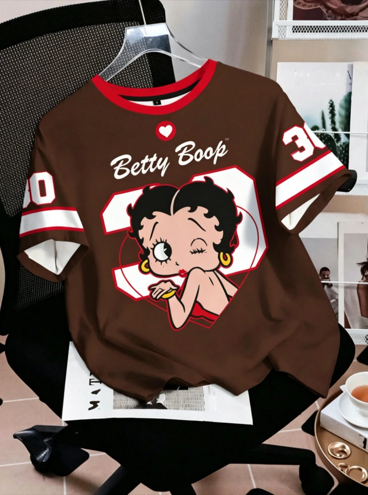 Betty Boop Cartoon 3D Print Short Sleeve T Shirt Men Women Family Matching Parent Kids Summer Casual Sport Daily Graphic Tee