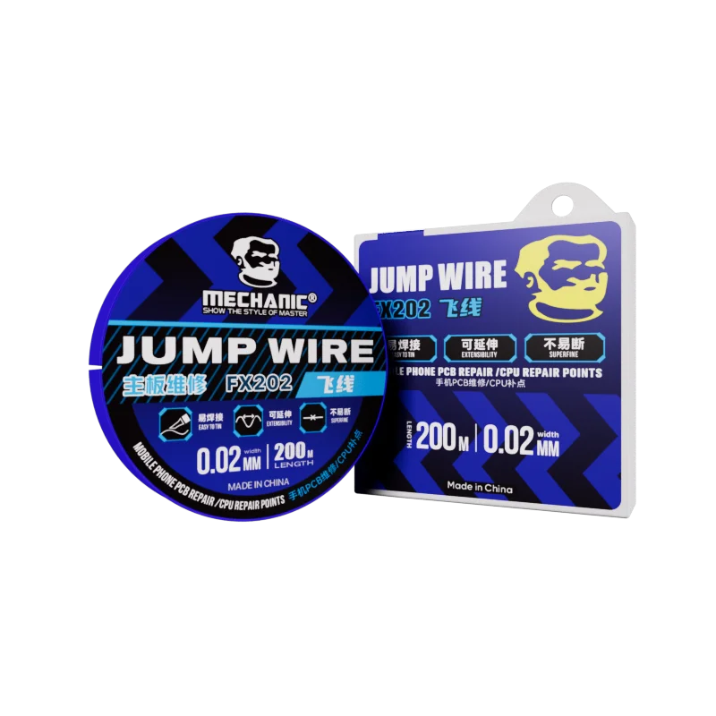 MECHANIC FX105 FS205 FJ201 FJ202 FX202 0.005mm Ultra-fine Uninsulated Copper Wire Length 100M CPU LCD PCB Link Jumper Wire