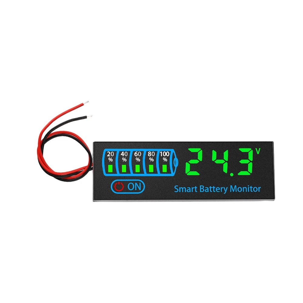 DC7-40V Battery Level Indicator 12V 24V 36V 48V Acid/Lipo Lithium Battery Capacity Board Voltage Battery Charging Tester ﻿