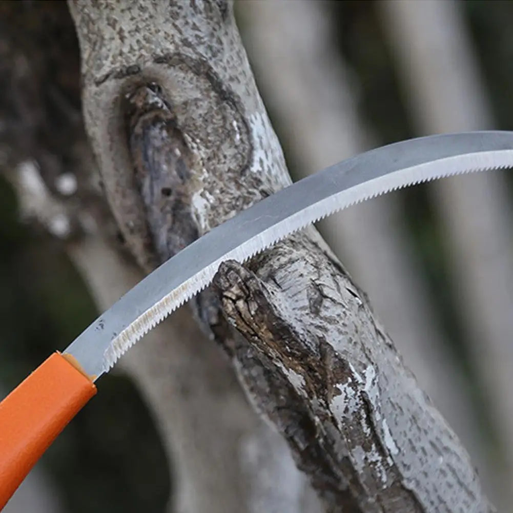 Weeding Sickle With Wooden Handle Stainless Steel Sickle Scythe Farming Tool Kit With Teeth For Weed Removal Lawn Patio Terrace
