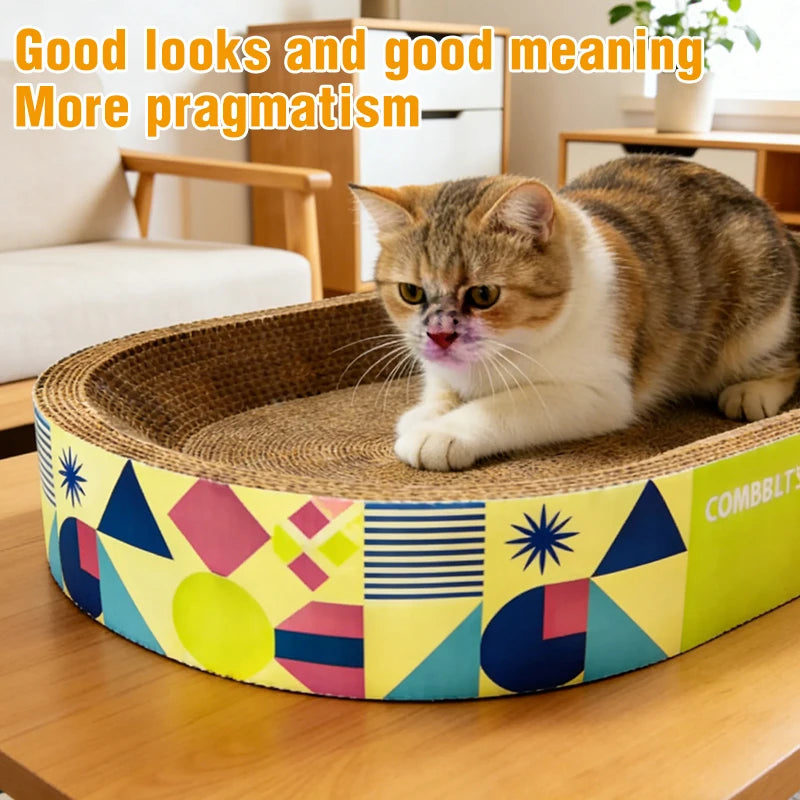 Corrugated Cat Scratching Nest - Multifunction Claw Toy – photo 5