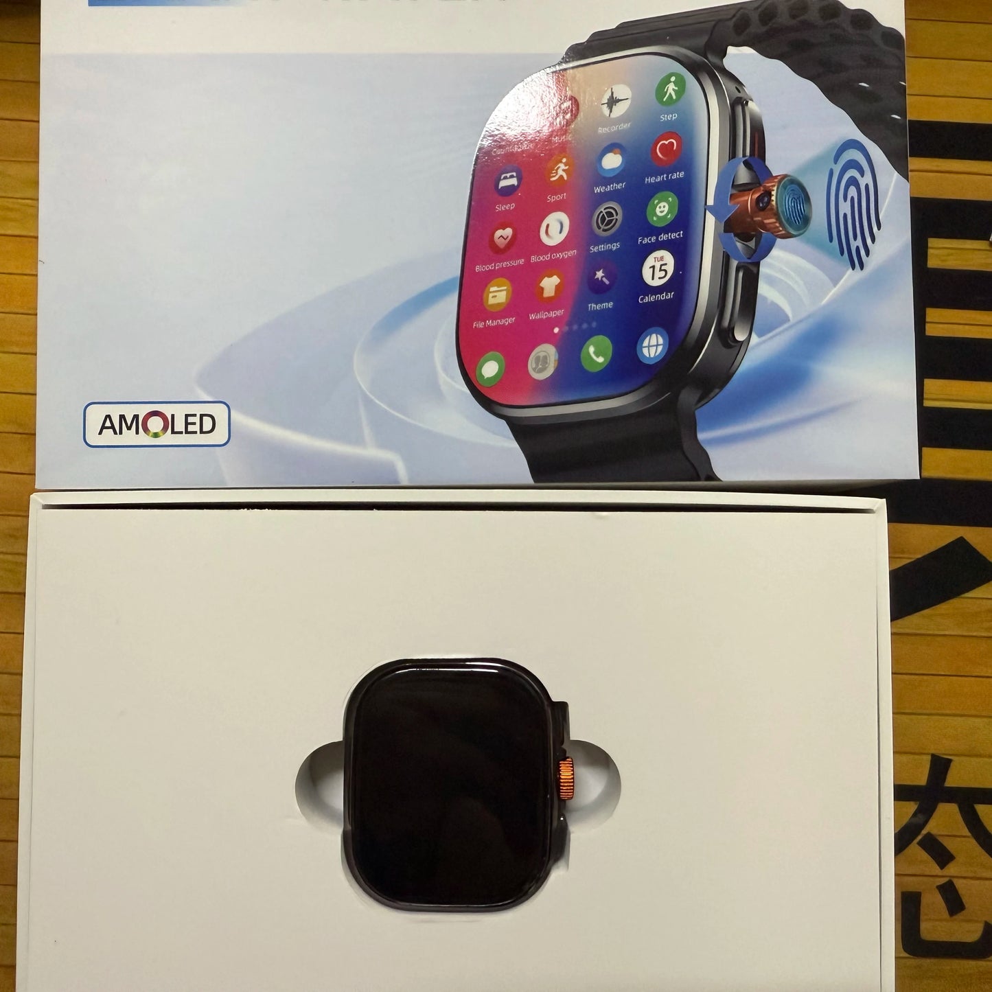M99 Mini New Package 2.29inch Amoled Smartwatch 5G LTE Android 13.0 Smart Watch With Touch ID Fingerprint unlock GPS WIFI Sim