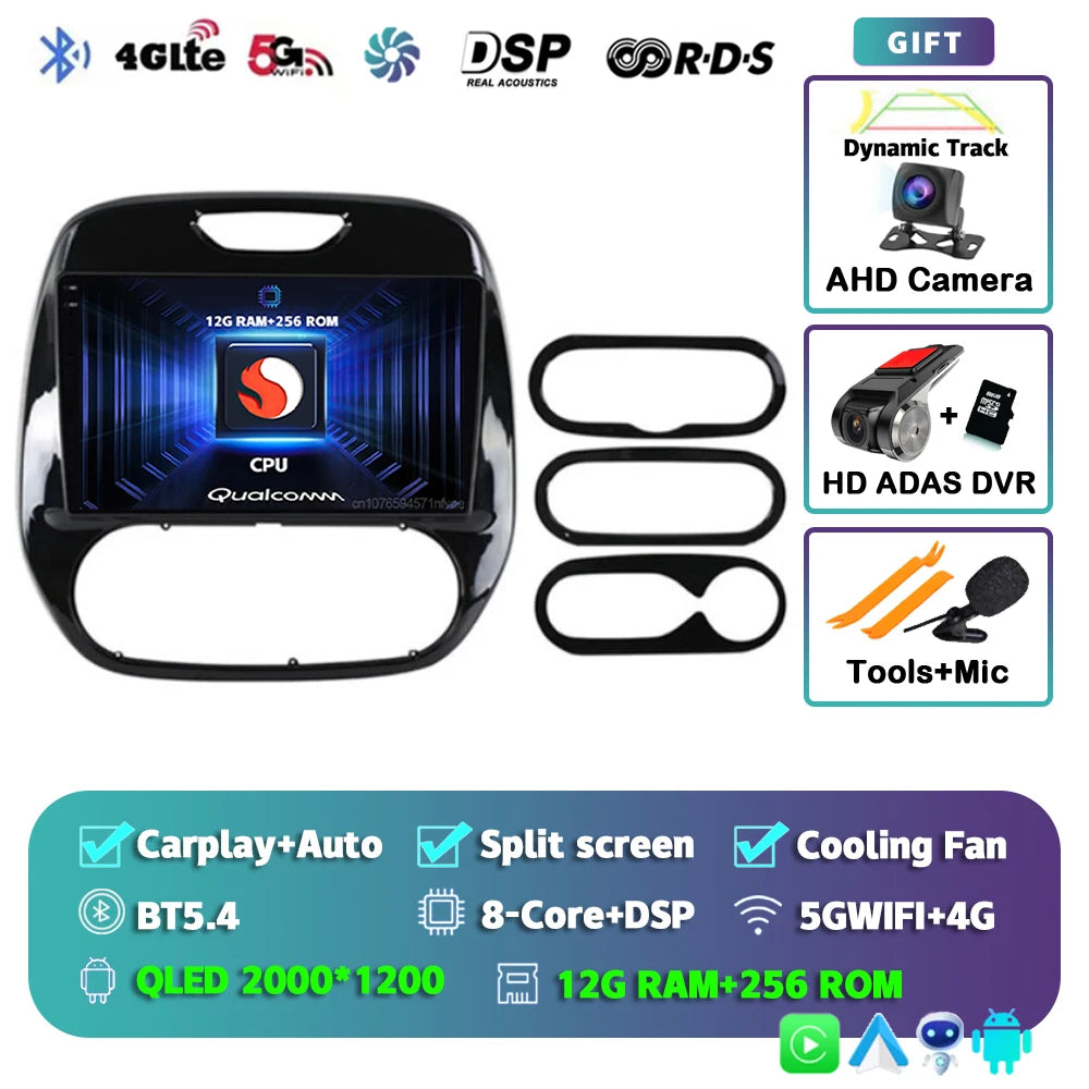 Android 15 Car Radio For Renault Kaptur Captur Clio Samsung QM3 2026 2026 2026 2026 Wireless Carplay multimedia Android Auto 4G