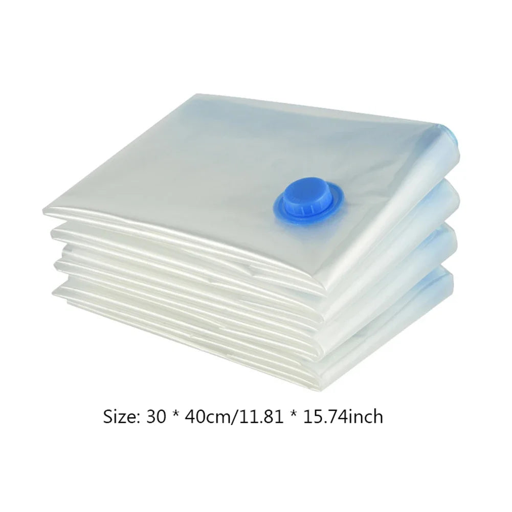Vacuum Bag With Valve & Pump for Clothes Storing Large Plastic Compression Empty Bag Travel Accessories Storage Contain