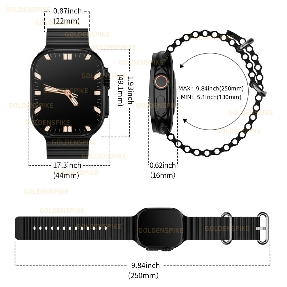 S10 Ultra 3 Smartwatch — 2.29" Curved Display, GPS, WiFi & SIM Support