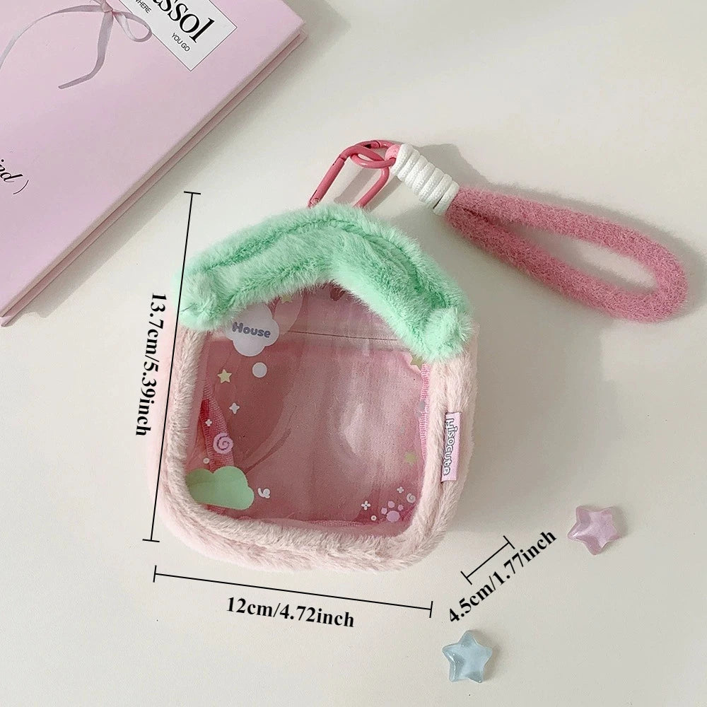 Cartoon Plush Diaper Bag Student Dollhouse Storage Bag Anime Doll Cotton Doll Display Hanging Bag Pain Bag